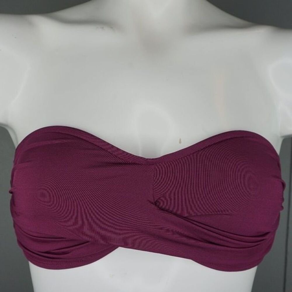 Vitamin A Women's Bikini Top Bel Air Purple Bandeau Top size 8/M